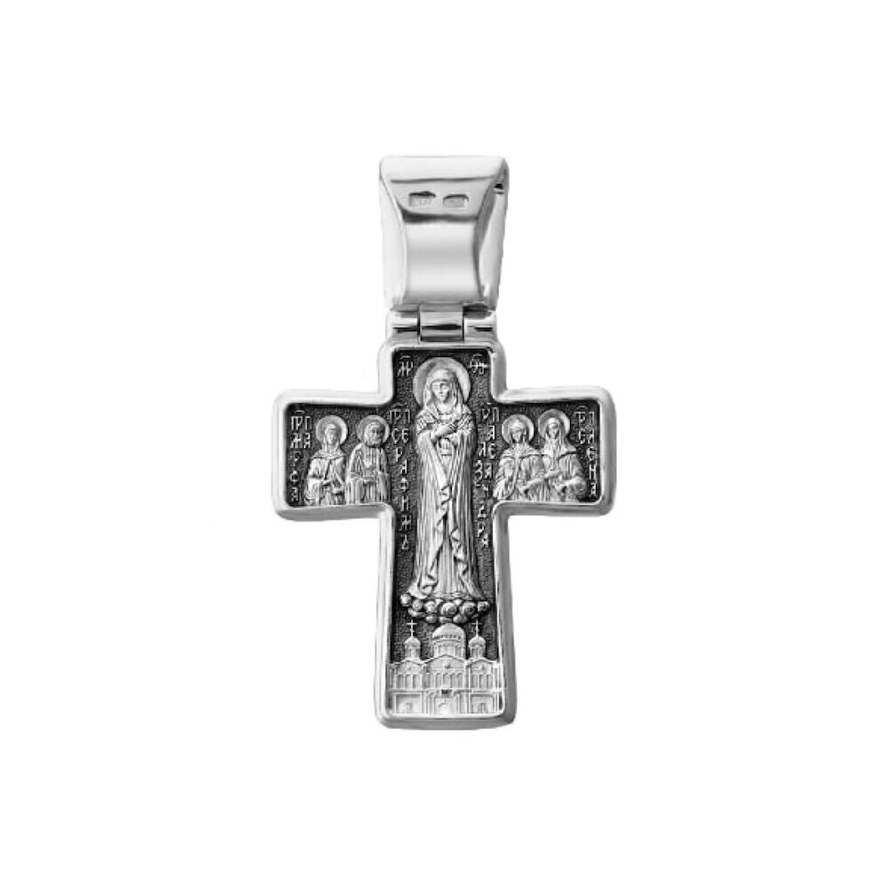 Купить Крест из серебра "Дивеевский" (42187)