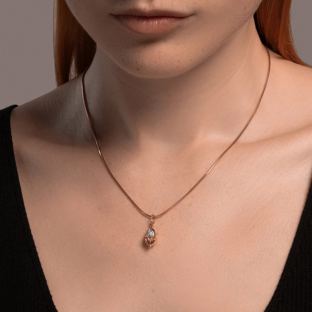 Купить Ладанка из красного золота "Божия Матерь Казанская" (51089)