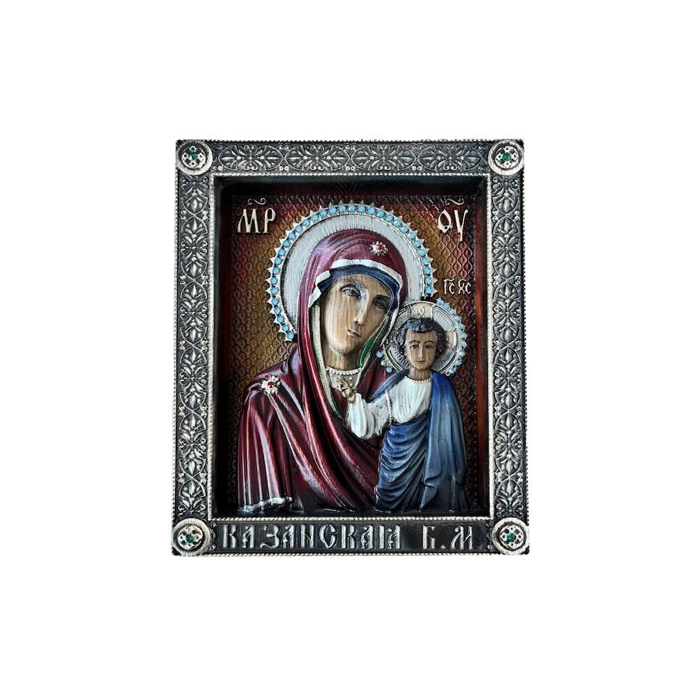 Икона резная "Божия Матерь Казанская" (21009)