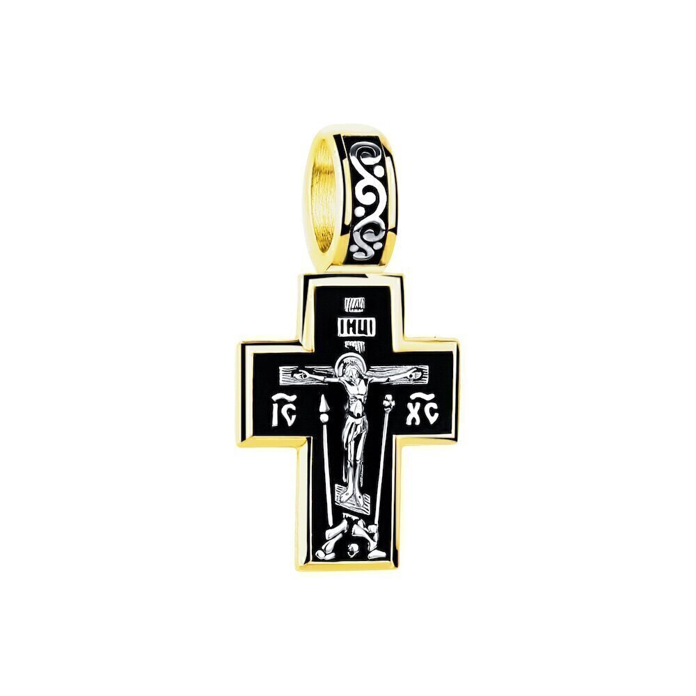 Купить Крест из серебра "Божия Матерь Казанская" (42657)