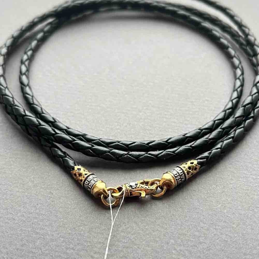 Купить Гайтан с замком из серебра "Помилуй меня грешного" (92103)