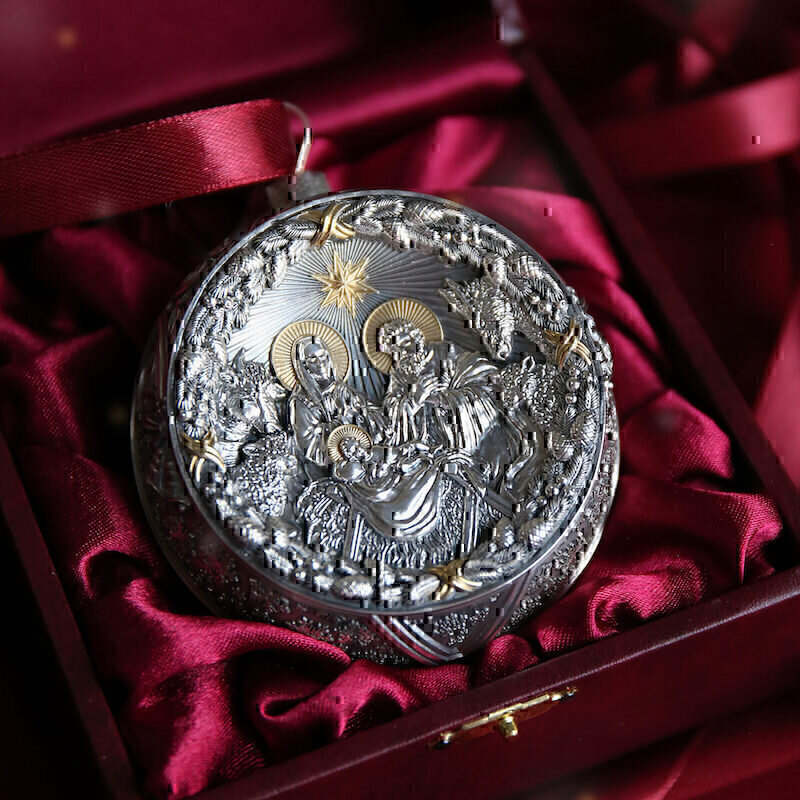 Купить Елочный шар "Рождественский" (85662)