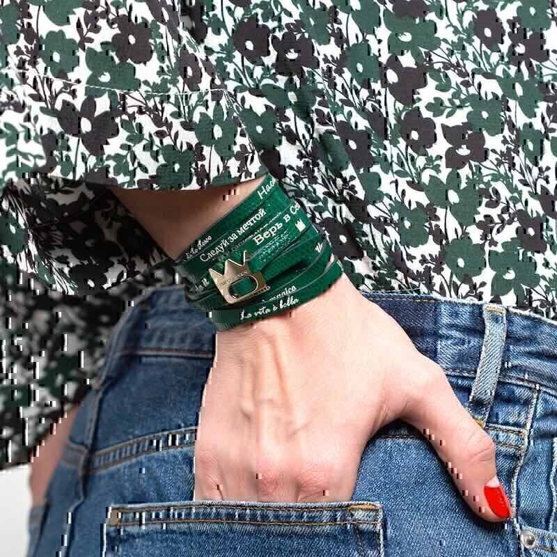 Купить Браслет DUET POZITIFF GREEN LIZARD (85368)