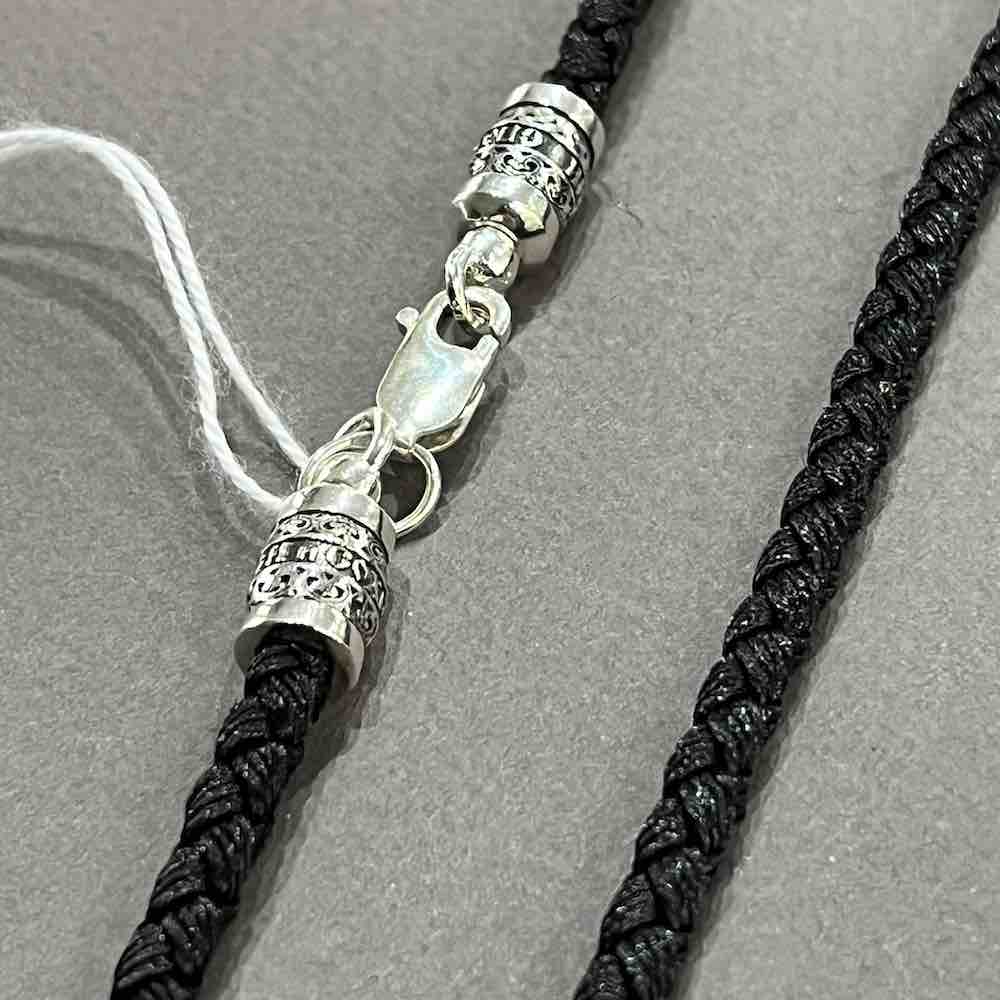 Купить Гайтан с замком из серебра "Спаси и Сохрани" (92591)
