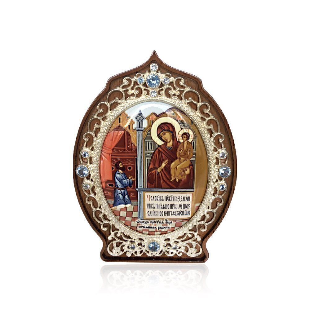 Купить Икона настольная "Божия Матерь Нечаянная радость" (1315)