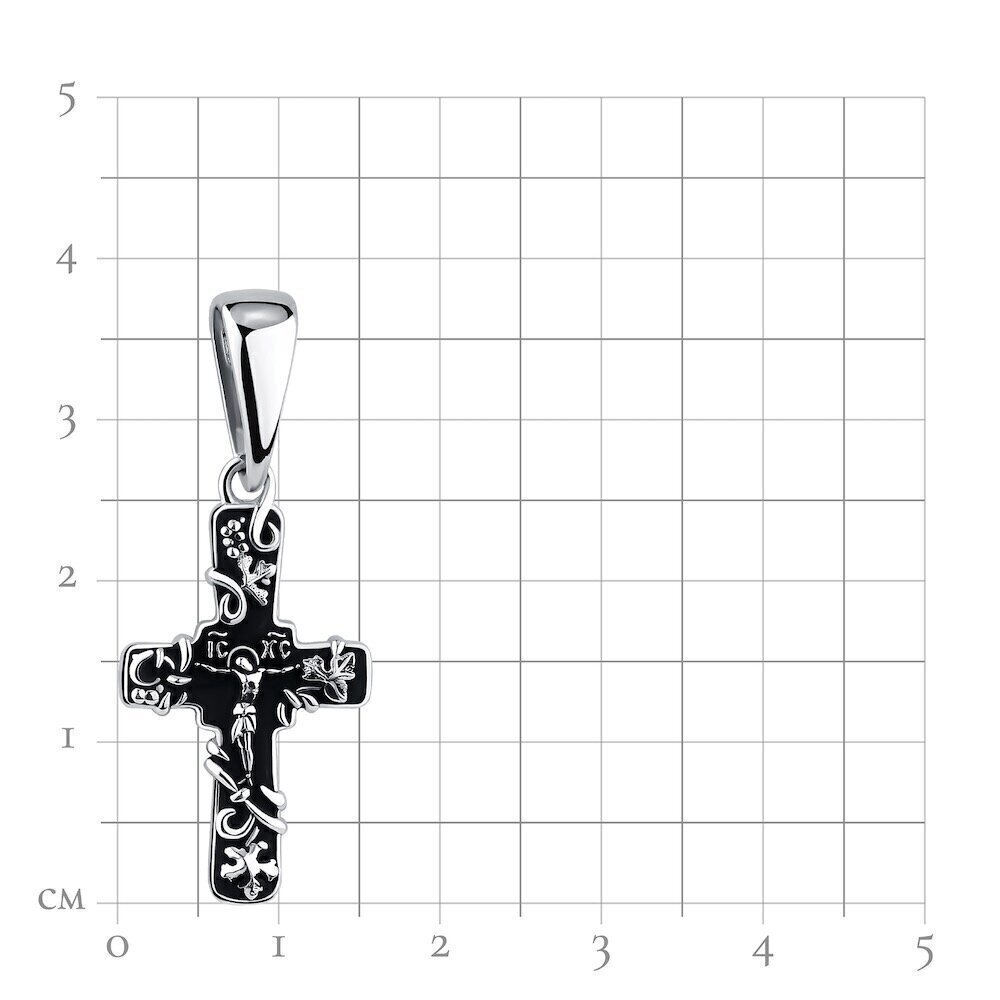 Купить Крест из серебра "Виноградная лоза" (42741)