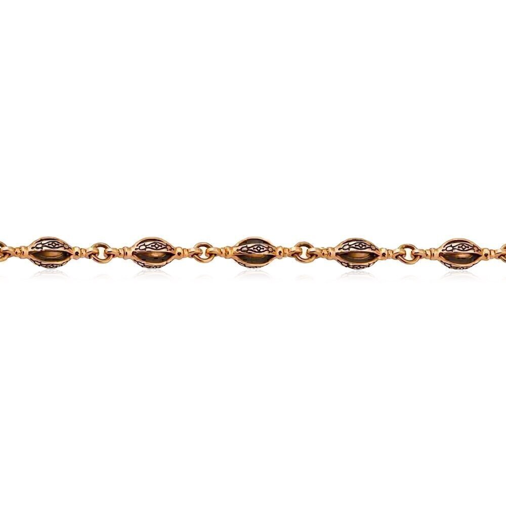 Купить Цепь из красного золота с узорами (4055)