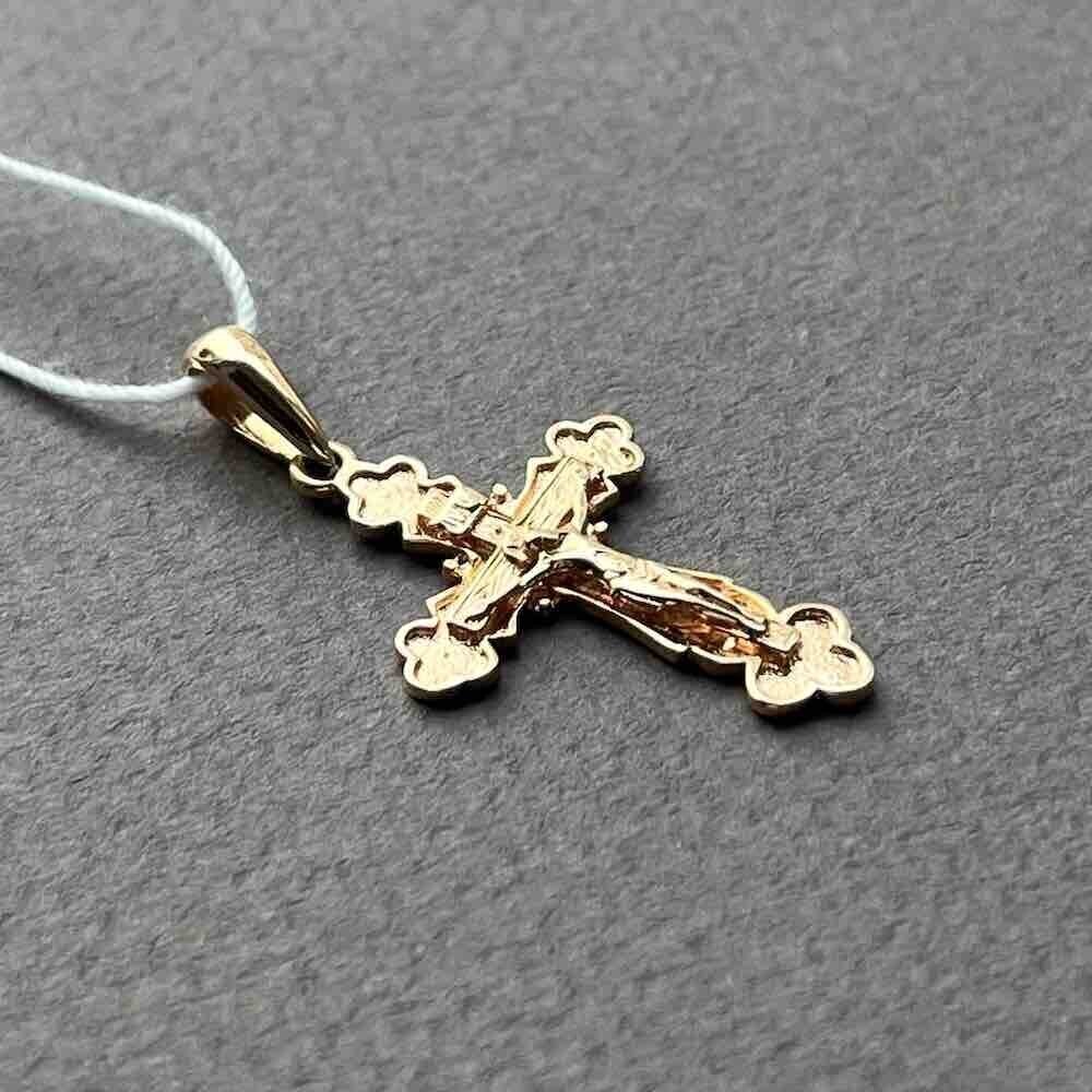 Купить Крест из красного золота "Спаси и Сохрани" (41389)