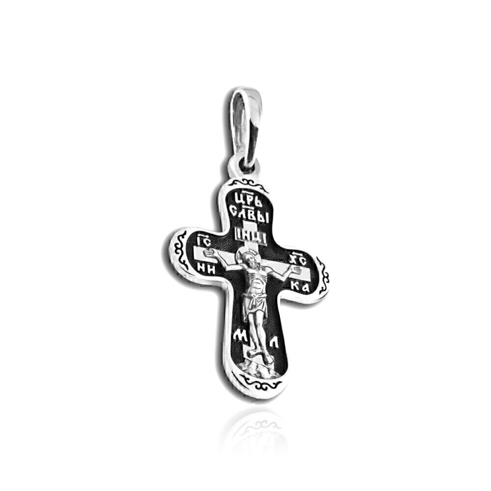 Купить Крест из серебра "Святой Николай Чудотворец" (27310)