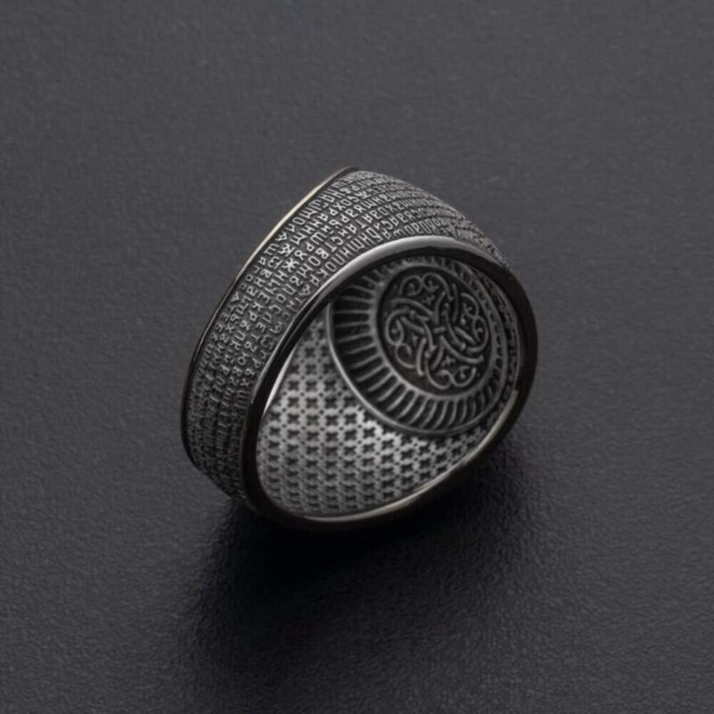 Купить Кольцо из серебра "Молитва святому Архангелу Михаилу" (32347)