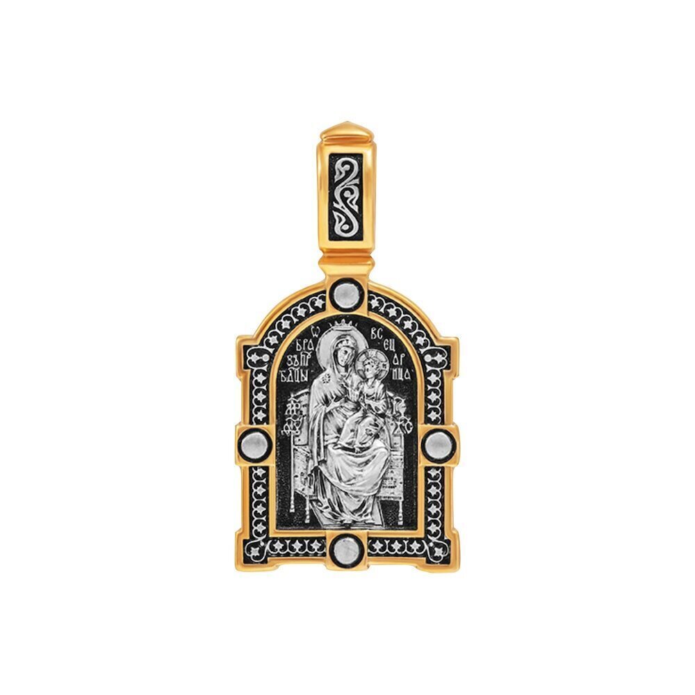 Купить Образ из серебра "Божия Матерь Всецарица" (59299)
