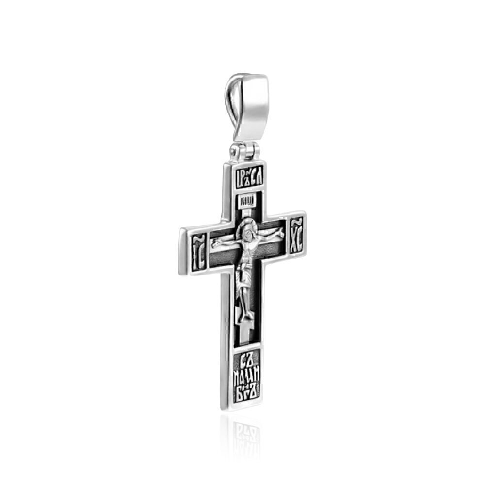 Купить Крест из серебра "С нами Бог" (2520)