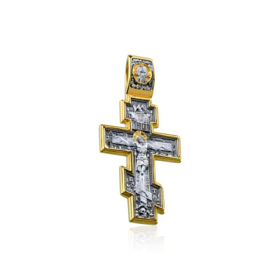 картинка Крест из серебра "Архангел Михаил" (42021) 