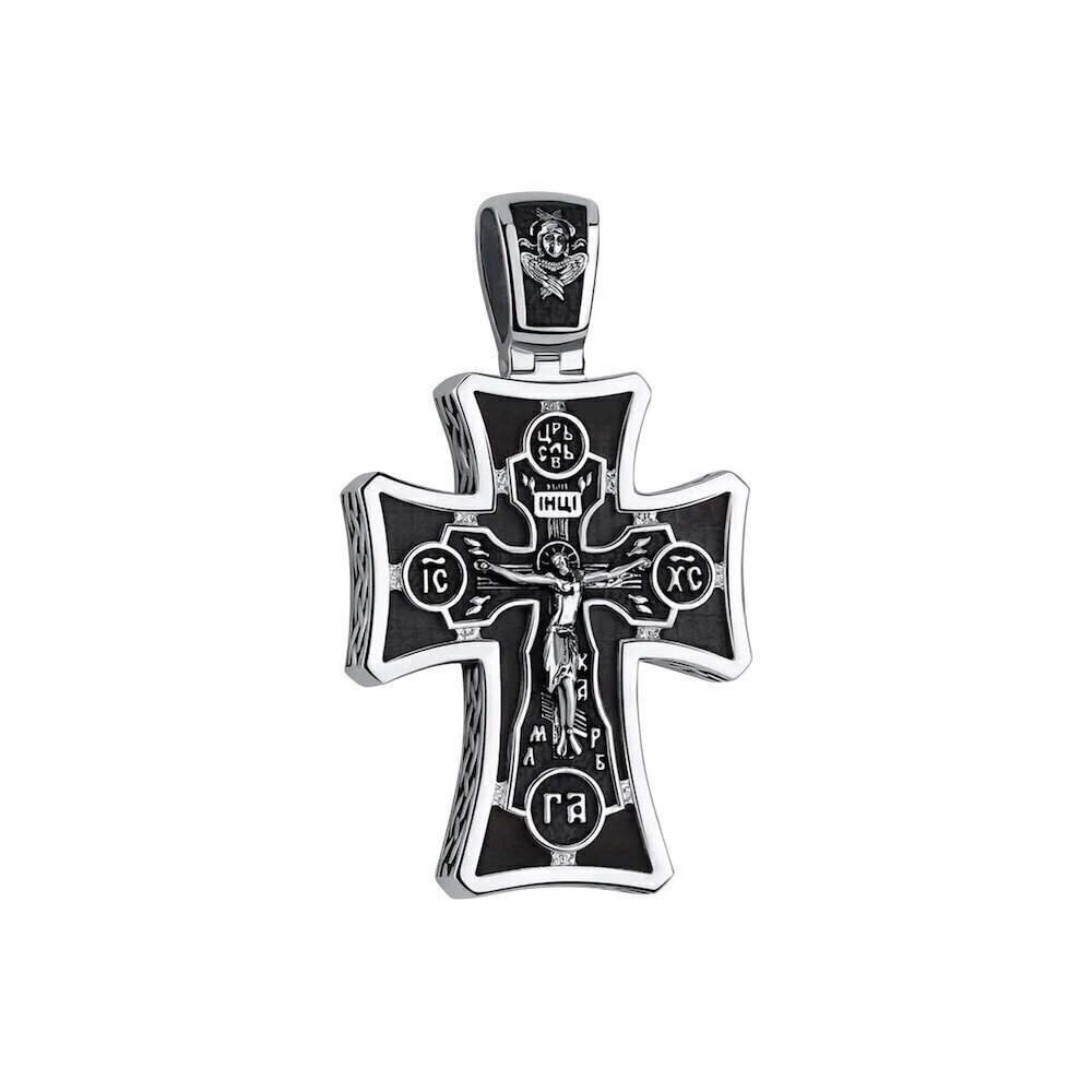 Купить Крест из дерева граб и серебра (42664)