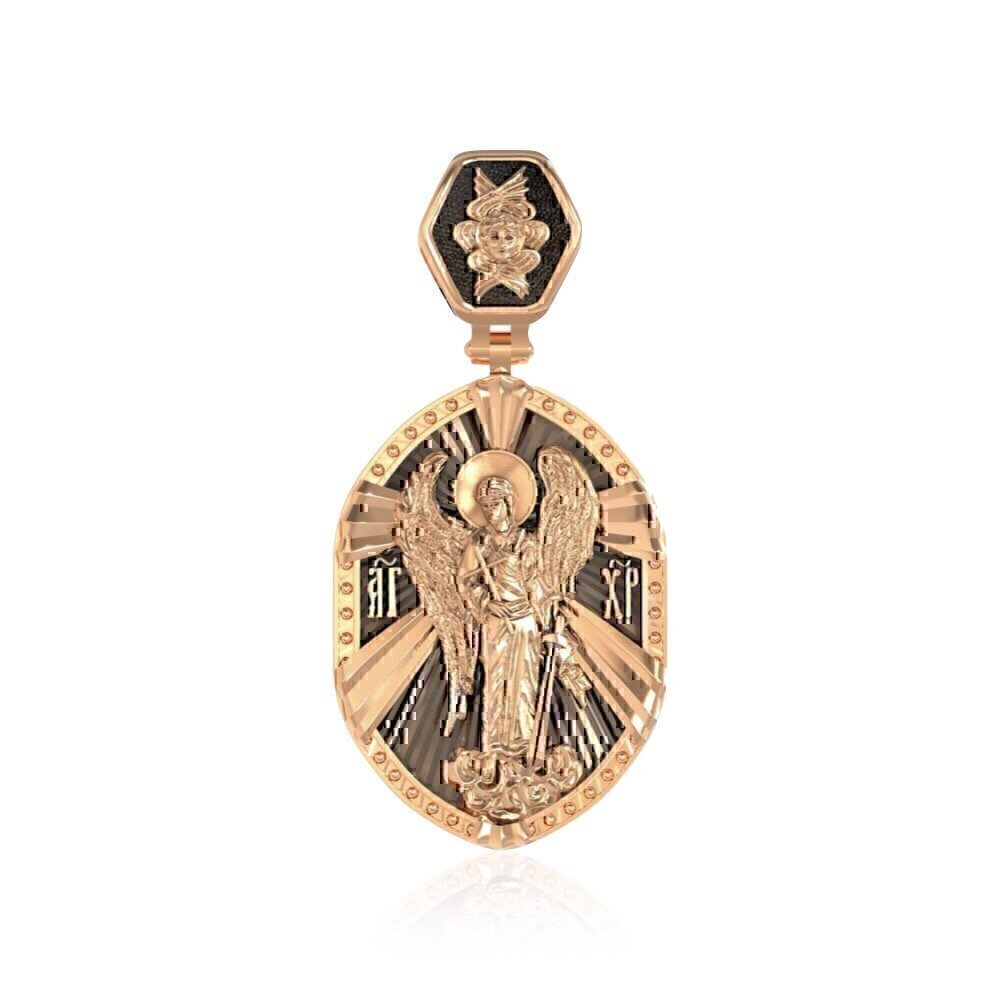 Купить Образ из красного золота "Святой Георгий Победоносец" (30609)