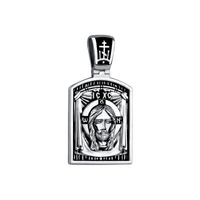 картинка Образ из серебра "Спас Нерукотворный" (52887) 