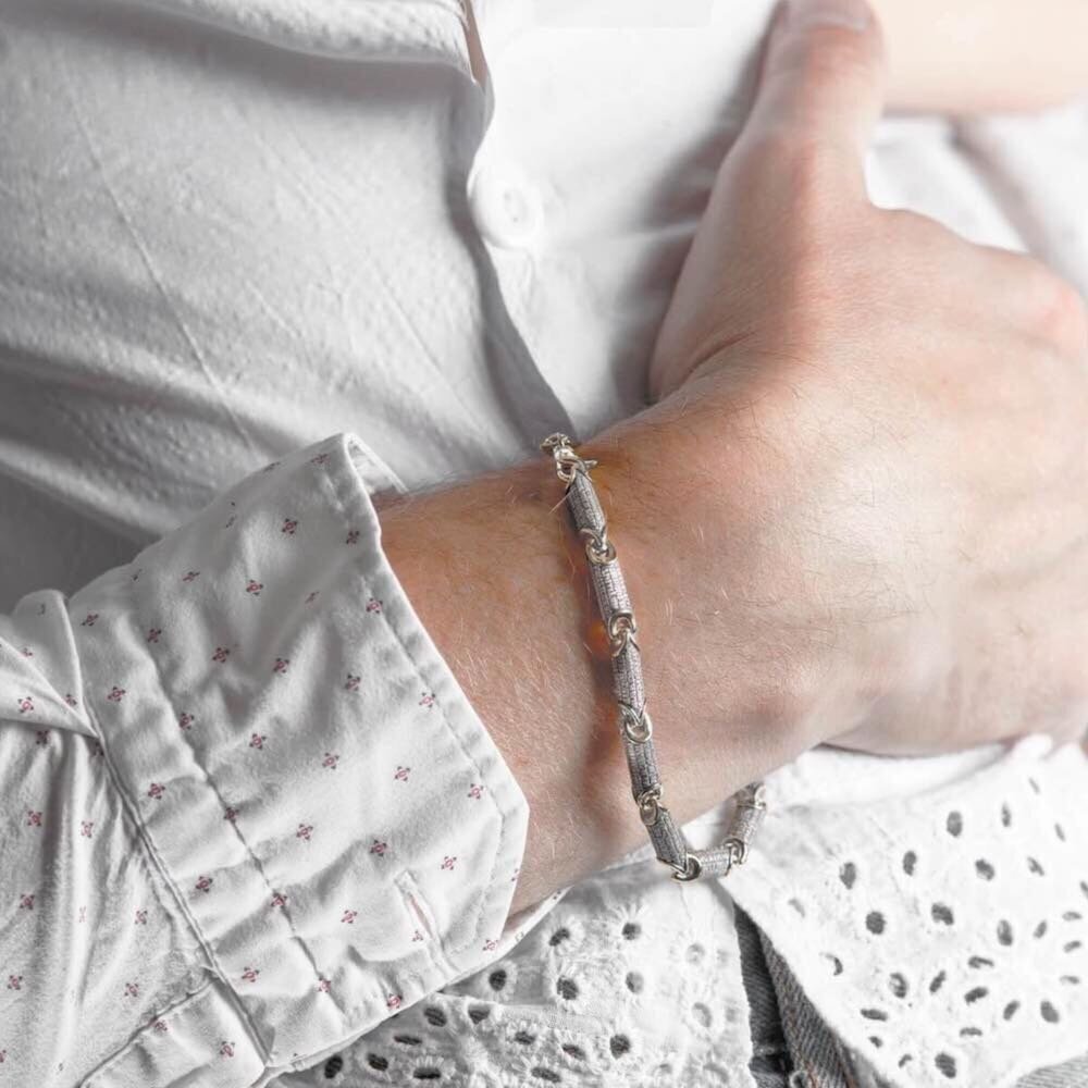 Купить Браслет литой из серебра "Молитва о благополучии" (12388)