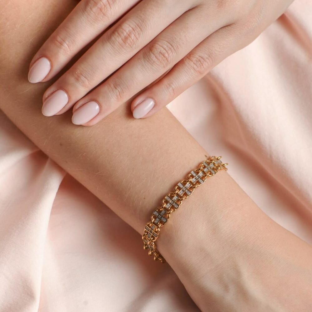 Купить Браслет из серебра "Знамение Победы" (12400)