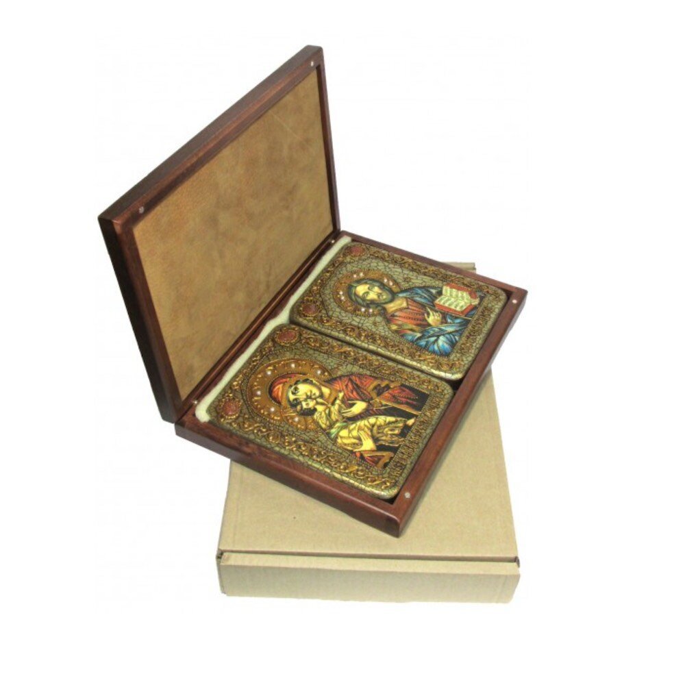 Купить Икона "Венчальная пара Казанская и Вседержитель" (20752)