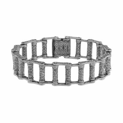 картинка Браслет литой из серебра "Псалом 90" (12434) 