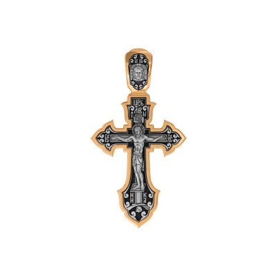 картинка Крест из серебра "Святой Сергий Радонежский" (42860) 