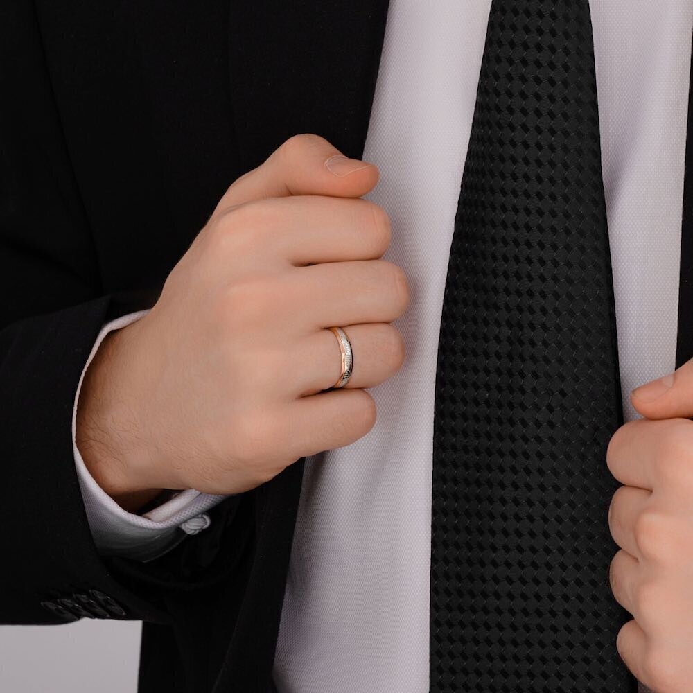 Купить Кольцо из красного золота "Спаси и Сохрани" (31056)