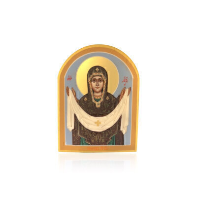 картинка Икона живописная "Божия Матерь Покрова" (10483) 