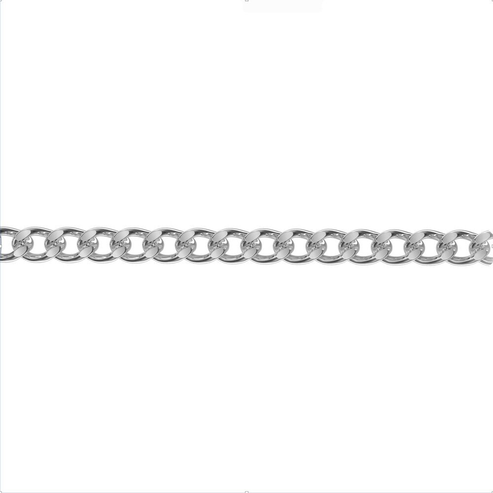 Купить Цепь из белого золота "Панцырь" (91055)