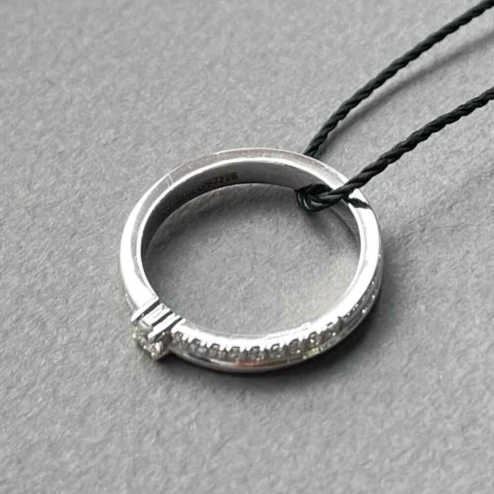 Купить Кольцо из белого золота "Спаси и Сохрани" с бриллиантами (31070)