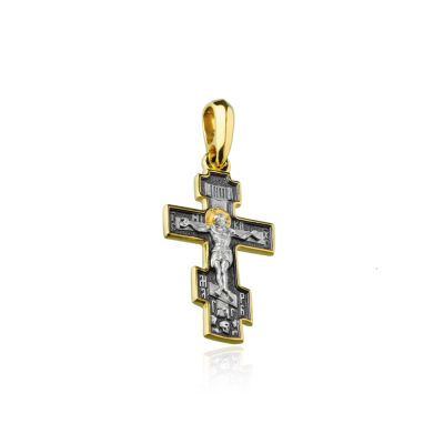 картинка Крест из серебра "Осьмиконечный" (42193) 