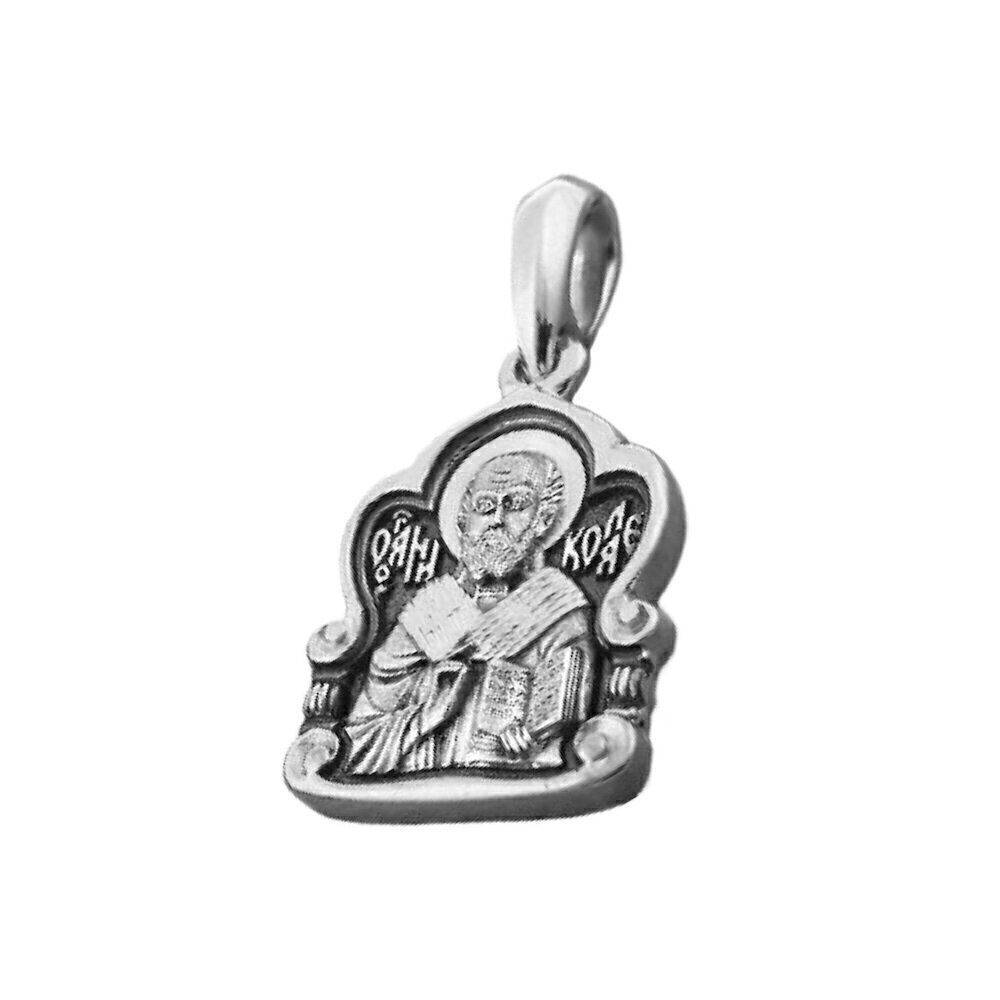 Купить Образ из серебра "Святой Николай Чудотворец" (52130)