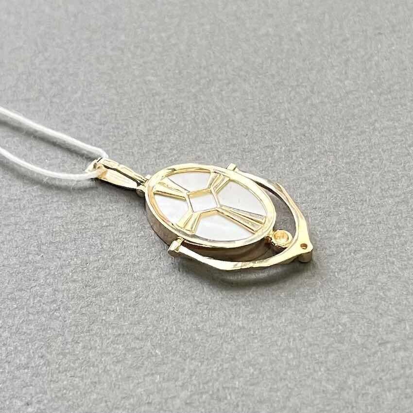 Купить Образ из красного золота "Святая Екатерина" с бриллиантом (51022)