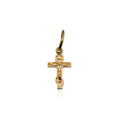 картинка Крест из красного золота "Спаси и Сохрани" (41168) 