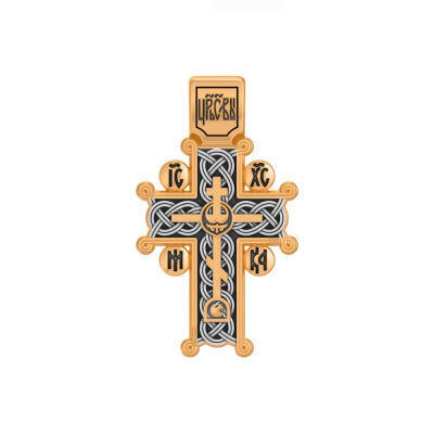 картинка Крест из серебра "Голгофский" (42833) 