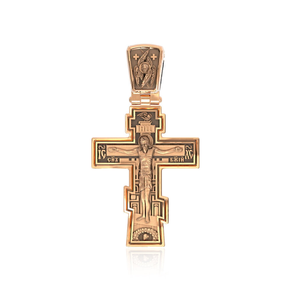 Купить Крест из красного золота "Спаситель" (2216)