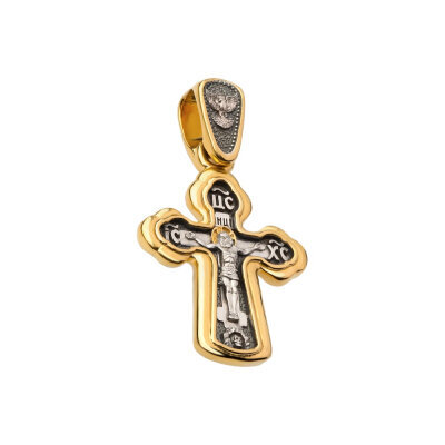 картинка Крест из серебра "Ангел Хранитель" (42371) 