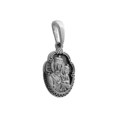 картинка Образ из серебра "Божия Матерь Тихвинская" (52374) 