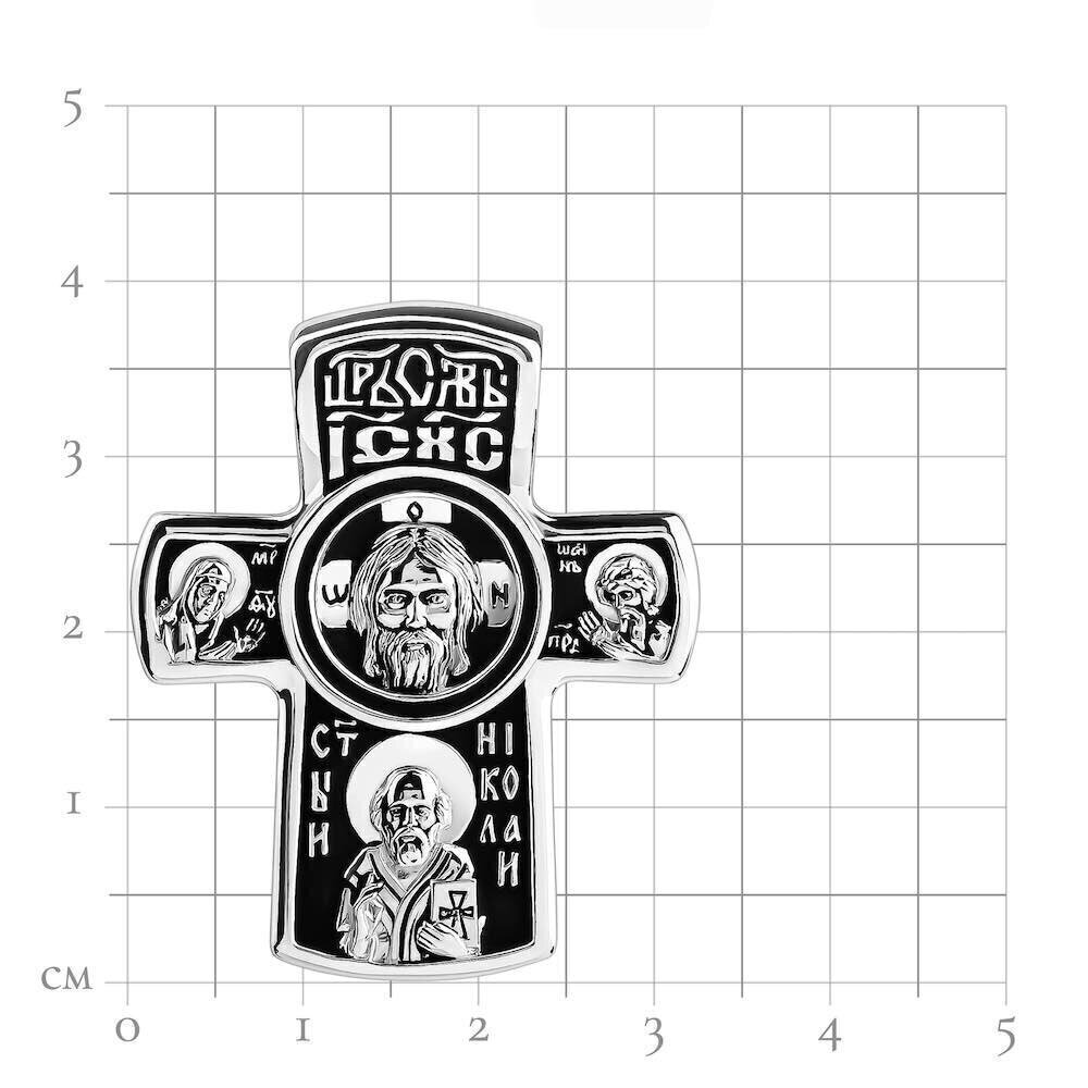 Купить Крест из серебра "Святой Николай Чудотворец" (42689)