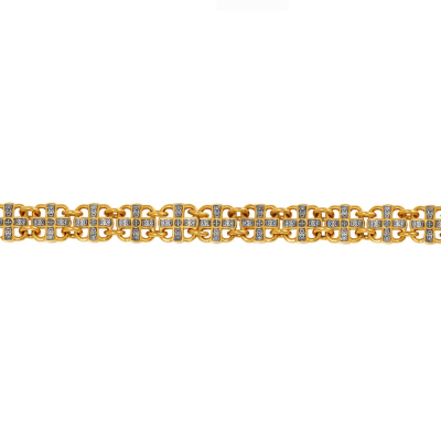 картинка Браслет литой из серебра "Знамение Победы" (12400) 