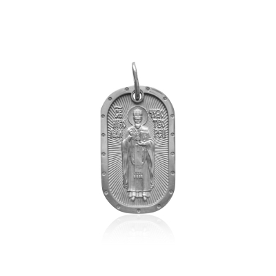 картинка Образ из серебра "Святой Николай Чудотворец" (52770) 