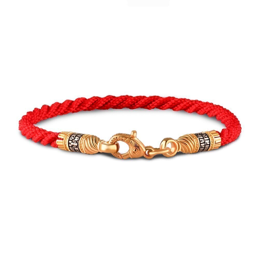 Купить Браслет из шнурка и серебра "Помилуй Мя Грешного" (12384)