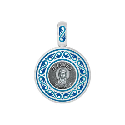 картинка Образ из серебра "Святая Мученица Валерия" (52180) 