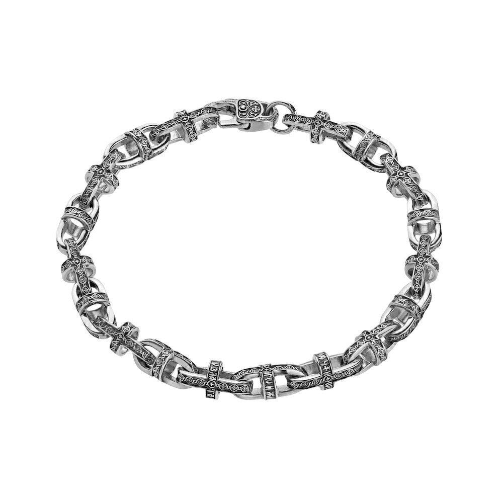 Купить Браслет литой из серебра "Георгиевский Крест" (12376)