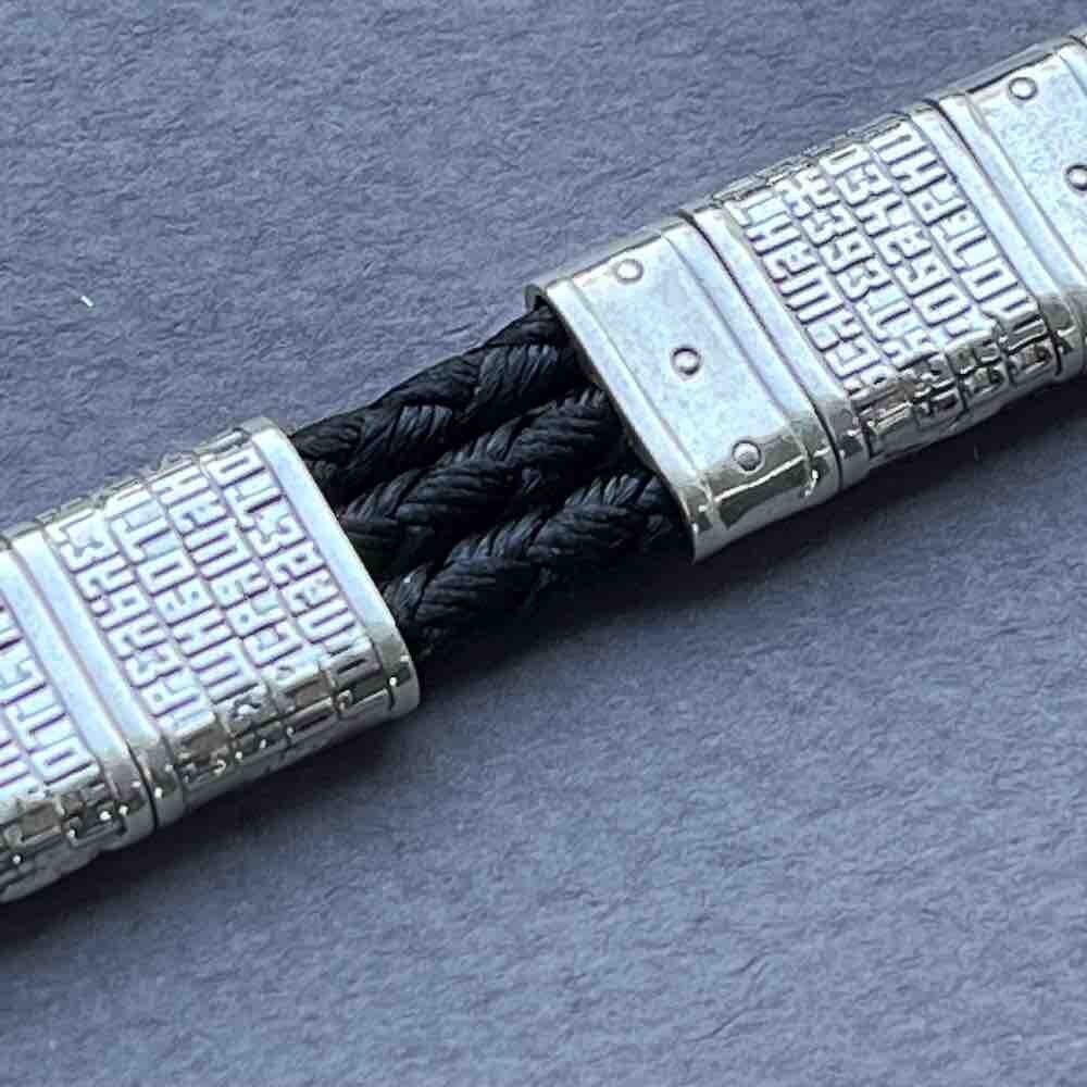 Купить Браслет из шнурка и серебра "Святые покровители" (12464)