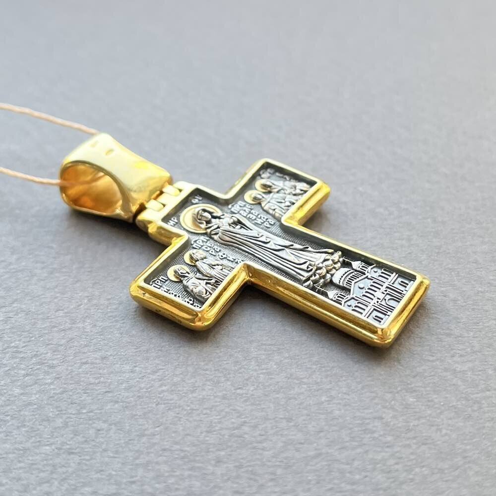 Купить Крест из серебра "Дивеевский" (42012)