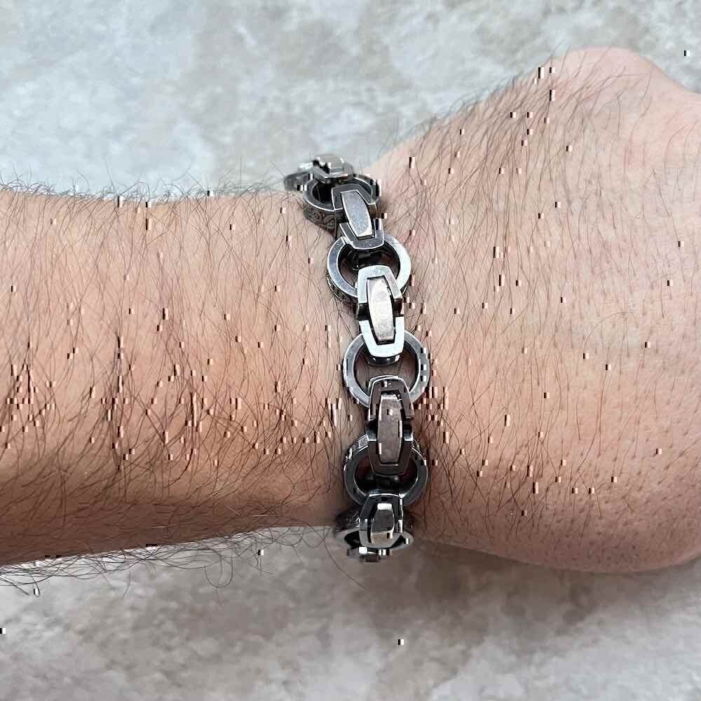 Купить Браслет из серебра с молитвой "Господи помилуй" (53083)