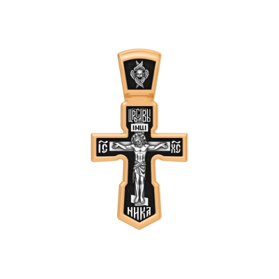 картинка Крест из серебра "Да воскреснет Бог" (42846) 
