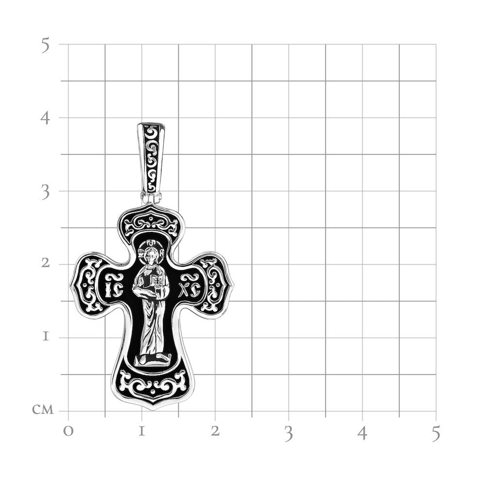 Купить Крест из серебра "Божия Матерь Покрова" (42685)