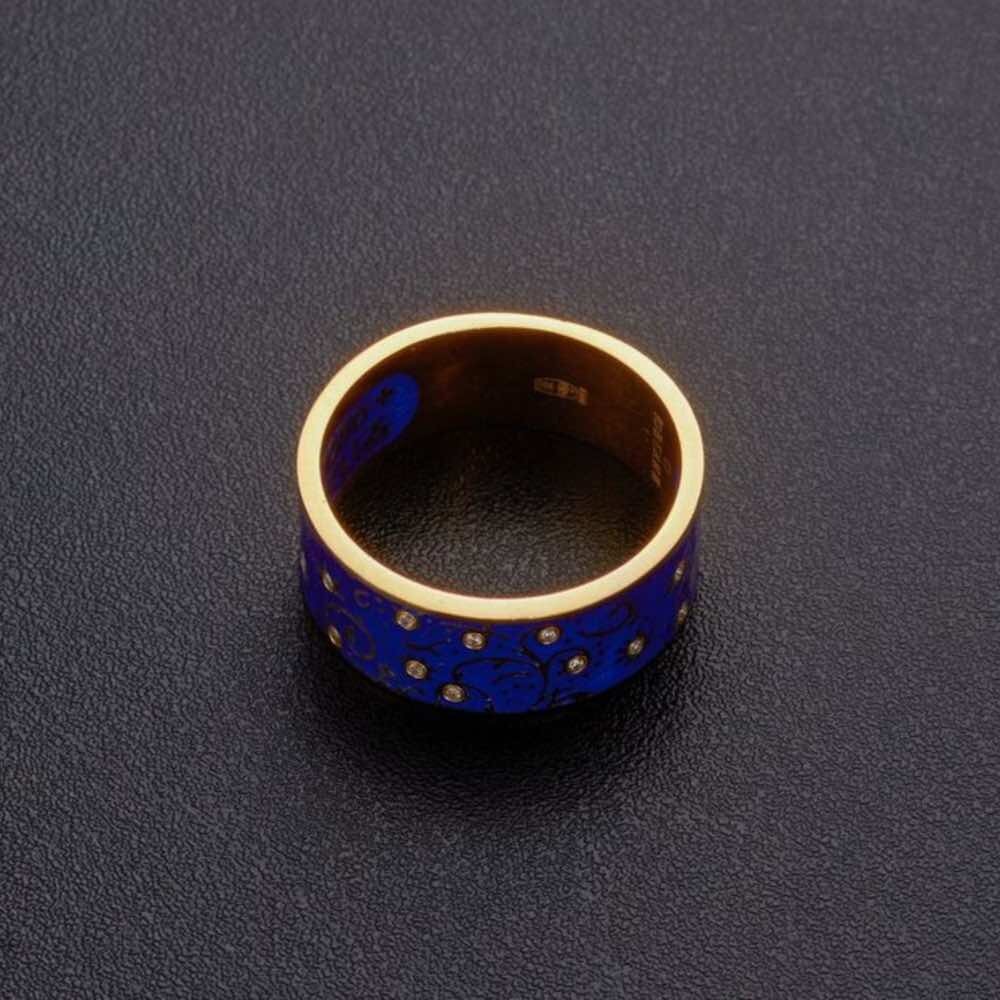 Купить Кольцо из серебра "Святая Матрона Московская" с эмалью (32326)