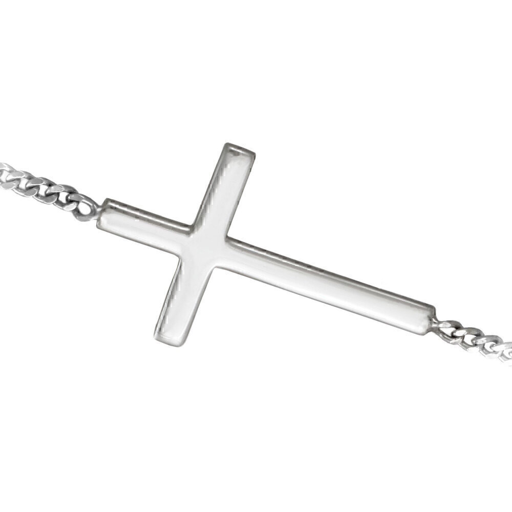 Купить Браслет из серебра с крестом "Спаси и сохрани" (5244)